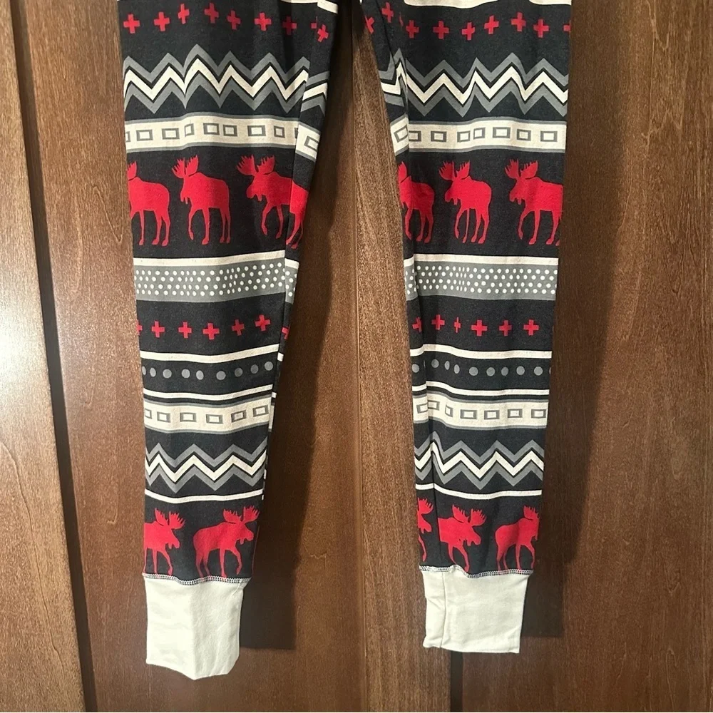 Lazy One Red and Black Moose Pajama Pants